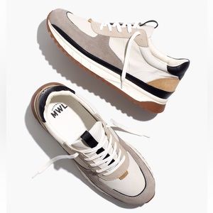 NIB Madewell Men’s Kickoff Trainer Casual Canvas Suede Sneakers Moon 11 MD821